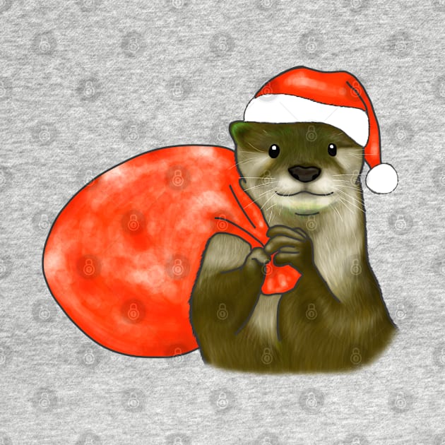 Christmas Otter by OtterFamily